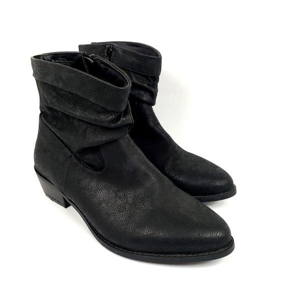 Torrid Western Slouch Womens Size 9 W Wide Black Ankle Heeled Bootie Shoes 11889 - Picture 1 of 12